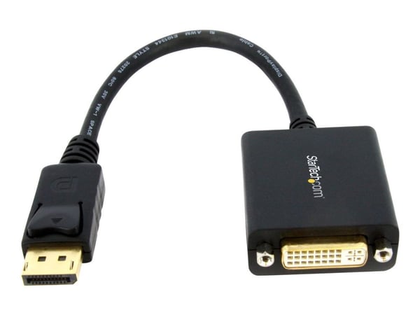 StarTech DisplayPort to DVI-D Adapter - 1920x1200 - Passive DVI Video Converter with Latching DP Connector (DP2DVI2) - DisplayPort-adapter - Displa...