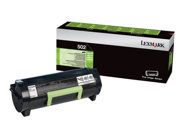Lexmark 502, 1500 sivua, Musta, 1 kpl