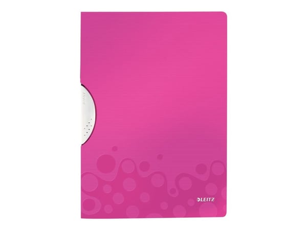 Leitz WOW ColorClip - Klipsfil - for A4 (210 x 297 mm) - kapasitet: 30 ark - metallisk rosa