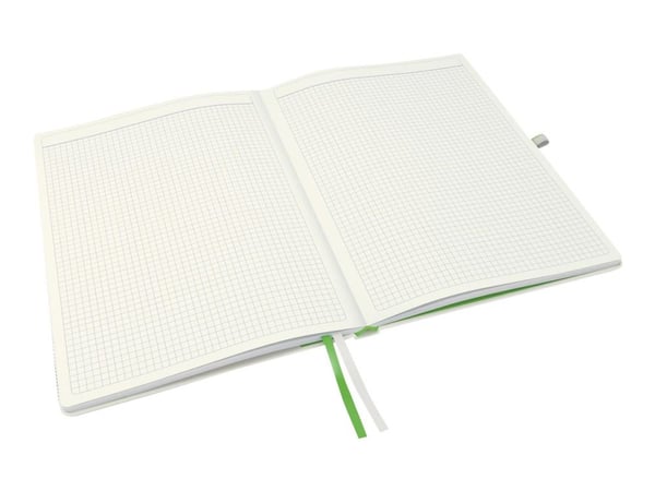 Leitz Complete - Notisbok - eskebundet - A4 (210 x 297 mm) - 80 ark - elfenbenspapir - rutet - hvitt dekke
