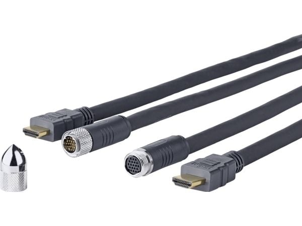 VivoLink Pro Cross Wall - HDMI-kabel med Ethernet - HDMI hann til HDMI hann - 20 m