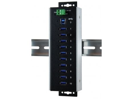 EXSYS EX-1110HMVS-WT, USB 3.2 Gen 1 (3.1 Gen 1) Type-B, USB 3.2 Gen 1 (3.1 Gen 1) Type-A, 5000 Mbit/s, musta, CE, FCC, ROHS, 197,5 mm