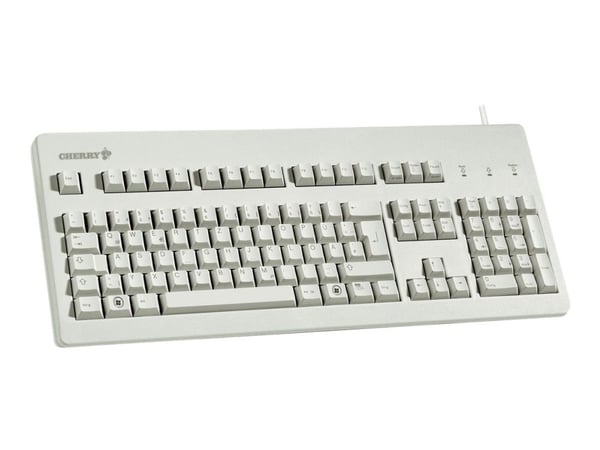 CHERRY G80-3000 - Tastatur - PS/2, USB - USA - lysegrå