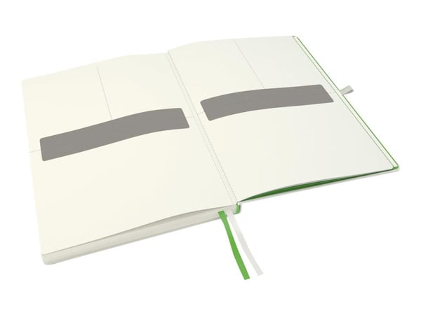 Leitz Complete - Notisbok - eskebundet - A4 (210 x 297 mm) - 80 ark - elfenbenspapir - rutet - hvitt dekke