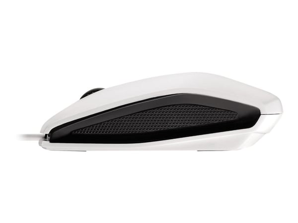 CHERRY GENTIX - Mus - höger- och vänsterhänta - optisk - 3 knappar - kabelansluten - USB - grå, vit