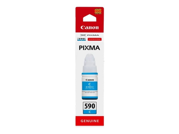 Canon GI 590 C - 70 ml - cyan - original - blekkrefill - for PIXMA G1500, G1501, G1510, G2500, G2501, G2510, G3500, G3501, G3510, G4410, G4500, G4511