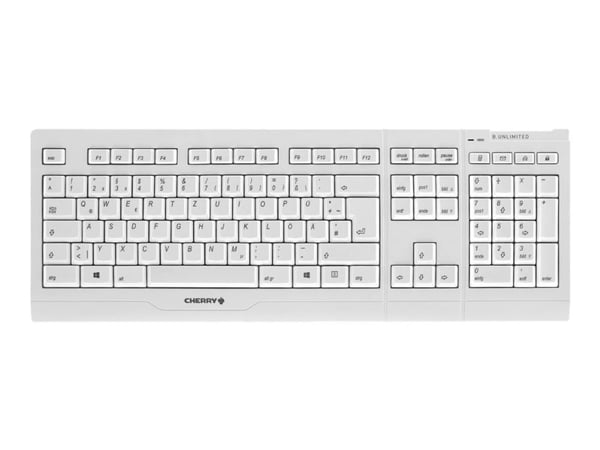 CHERRY B.UNLIMITED 3.0 - Tastatur- og mussett - trådløs - 2.4 GHz - Tysk - tastsvitsj: CHERRY SX - blekgrå