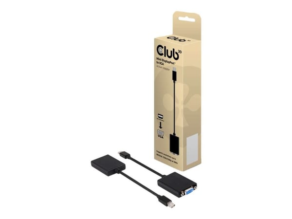 CLUB3D Mini DisplayPort to VGA Active Adapter, Mini Displayport, VGA, 150 m CLUB3D Mini DisplayPort to VGA Active Adapter, Mini Displayport, VGA, 150 m