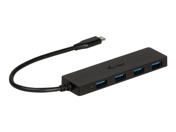 i-Tec USB-C Slim Passive Hub - Hub - 4 x SuperSpeed USB 3.0 - stasjonær