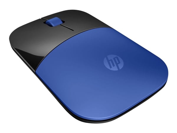 HP Z3700 - Mus - optisk - trådløs - 2.4 GHz - USB trådløs mottaker - blå