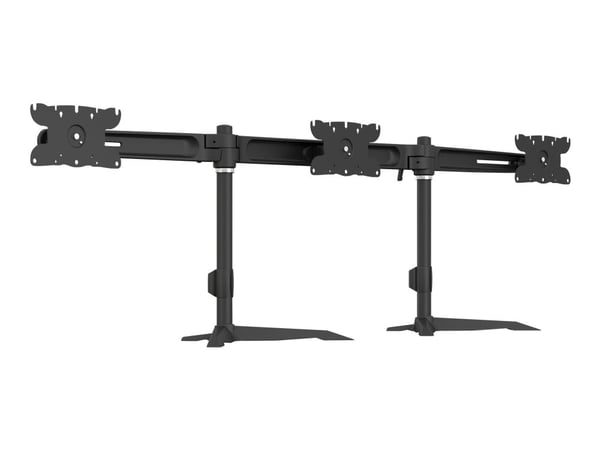 Multibrackets M VESA Desktopmount Triple Stand - Monteringssats (arm för montering av tre skärmar) - för 3 LCD-bildskärmar - plast, aluminium, stål...