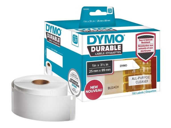 DYMO LabelWriter Address - Adhesiv - hvit - 89 x 25 mm 700 etikett(er) (2 rull(er) x 350) merkelapper - for DYMO LabelWriter 310, 315, 320, 330, 40...
