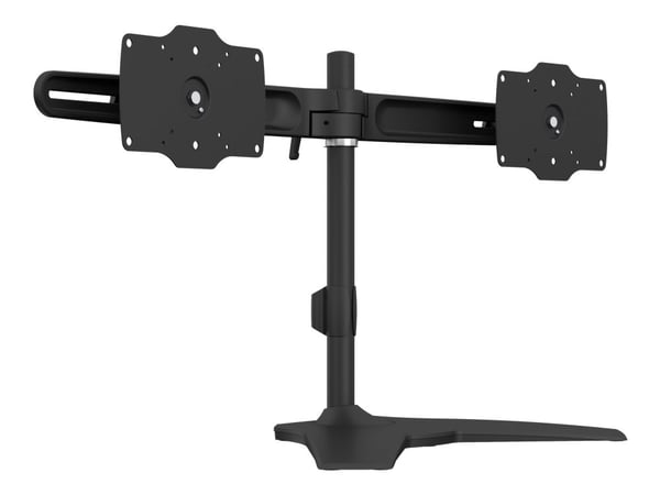 Multibrackets M VESA Desktopmount Dual Stand - Ställ - för 2 LCD-bildskärmar - aluminium, stål - svart - skärmstorlek: 24"-32" - skrivbordsstativ