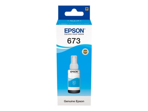 Epson T6732 - 70 ml - cyan - original - blekkpåfylling - for Epson L1800, L800, L805, L810, L850; EcoTank L1800