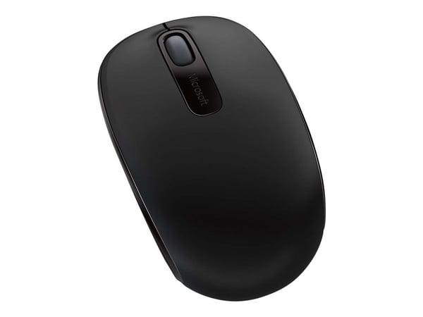 Microsoft Wireless Mobile Mouse 1850 - Mus - høyre- og venstrehåndet - optisk - 3 knapper - trådløs - 2.4 GHz - USB trådløs mottaker - svart