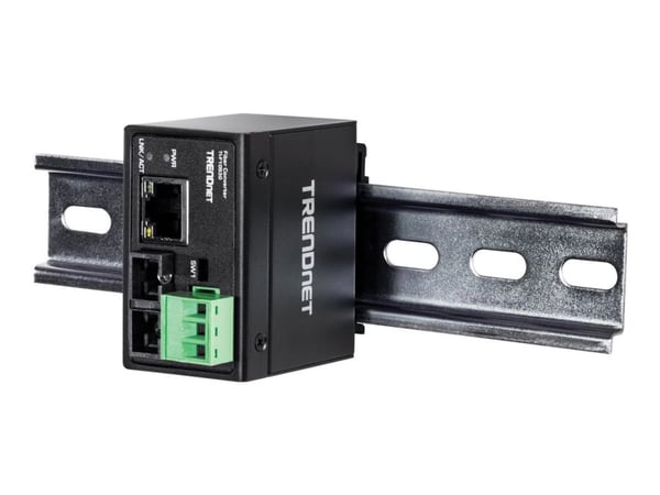 TRENDnet TI-F10S30 - Valokuitumuuntaja - 100Mb LAN - 10Base-T, 100Base-FX, 100Base-TX - RJ-45 / SC enkelttilstand - op til 30 km - 1310 nm - 1310 nm