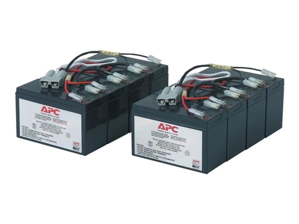 APC Replacement Battery Cartridge #12 - UPS-batteri - 2 x batteri - blysyre - svart - for P/N: DL5000RMT5U, SU3000R3IX160, SU5000R5TBX114, SU5000R5...