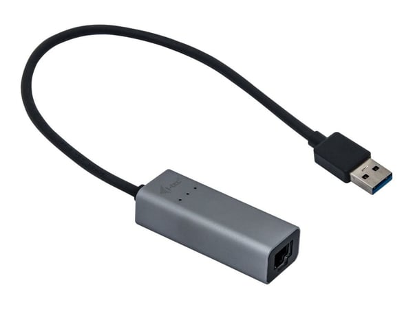 i-Tec USB 3.0 Metal Gigabit Ethernet Adapter - Nettverksadapter - USB 3.0 - Gigabit Ethernet x 1 - romgrå