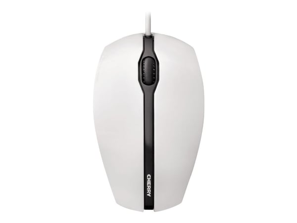 CHERRY GENTIX - Mus - höger- och vänsterhänta - optisk - 3 knappar - kabelansluten - USB - grå, vit
