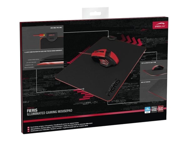 SPEEDLINK FIERIS Illuminated Gaming Mousepad - Musematte