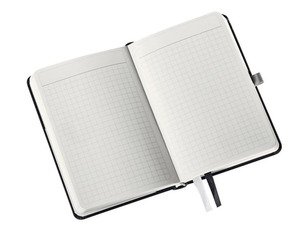 Leitz Style A6 - Notisbok - eskebundet - 80 ark - rutet - satinsvart
