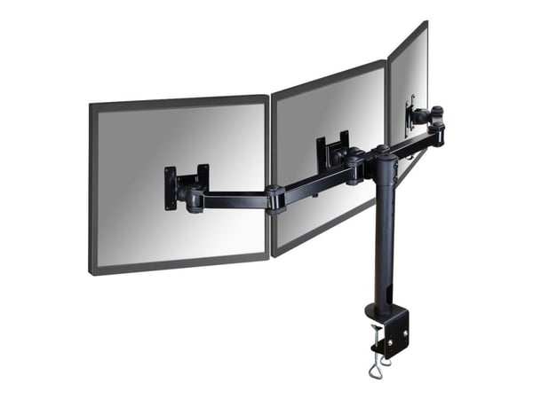 Neomounts FPMA-D960D3 - Monteringssett - full bevegelse - for 3 LCD-skjermer - svart - skjermstørrelse: 10"-21" - klemmemonterbar, skrivebordsmonte...