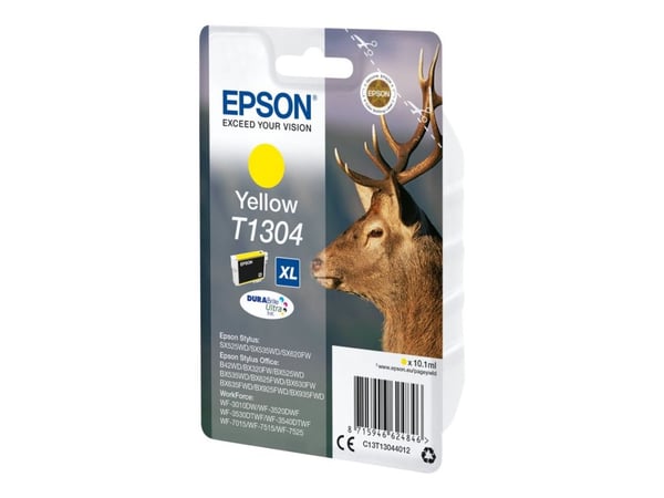 Bläckpatron epson t130440, 10,1 ml, gul