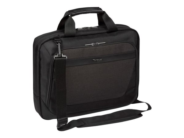 Targus CitySmart Slimline Topload - Bæretaske för bärbar dator - 12" - 14" - grå, sort