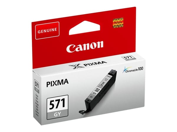Canon CLI-571GY - 7 ml - grå - original - blekkbeholder - for PIXMA MG7750, MG7751, MG7752, MG7753, TS8050, TS8051, TS8052, TS8053, TS9050, TS9055
