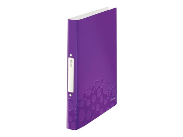 Leitz WOW - Ringpärm - för A4 (210 x 297 mm) - kapacitet: 190 ark - lila metallic