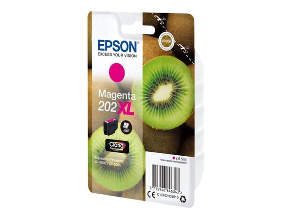 Epson 202XL - 8,5 ml - XL - magenta - original - blisterpakning - blekkpatron - for Expression Premium XP-6000, XP-6005, XP-6100, XP-6105