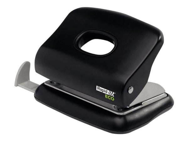 Rapid Eco - Hullstanser - 20 ark / 2 mm - metall, ABS-plast - svart
