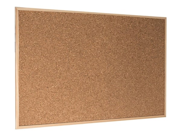 Esselte Korkkitaulu Economy puukehyksillä 60 x 90 cm, Puu, Puu, Korkki, Vaakasuuntaisesti, Standard, 595 mm