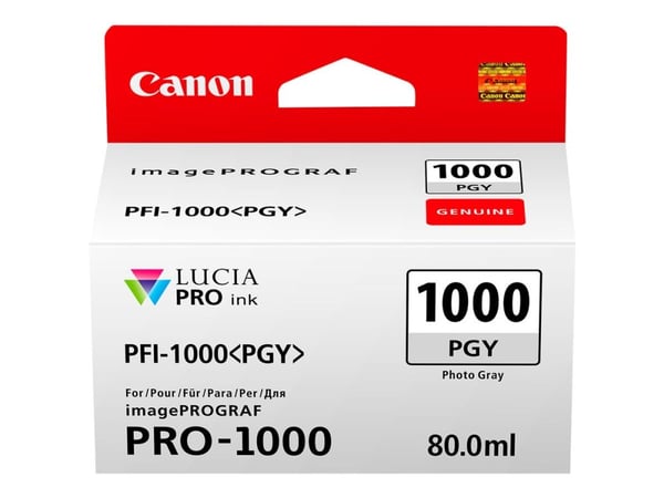 Canon 0553C001, Valokuva harmaa, Väripohjainen muste, 80 ml, 3165 sivua