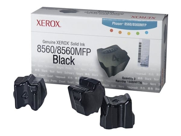 Xerox Phaser 8560MFP - 3-pack - svart - original - fast bläck - för Phaser 8560