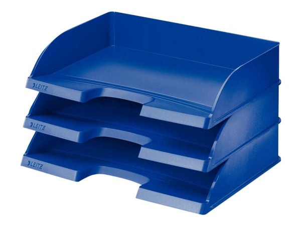 Leitz Plus - Brevbakke - for A4 (210 x 297 mm) - landskap - blå