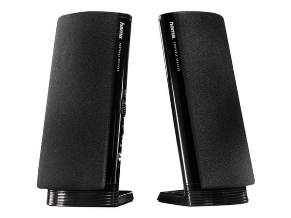 Hama E 80 - Høyttalere - for PC - 2.5 watt (Total) - svart
