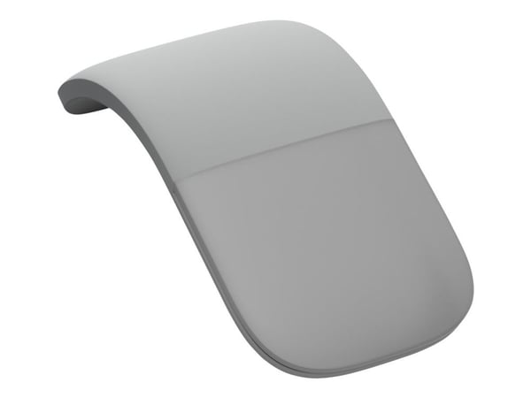 Microsoft Surface Arc Mouse - Mus - optisk - 2 knapper - trådløs - Bluetooth 4.1 - lysegrå - kommersiell - for Surface Pro 7