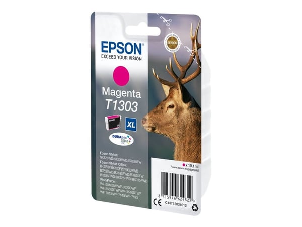 Epson T1303 - 10.1 ml - XL-storlek - magenta - original - blister - bläckpatron - för Stylus Office BX630, BX635, BX935; WorkForce WF-3010, 3520, 3...