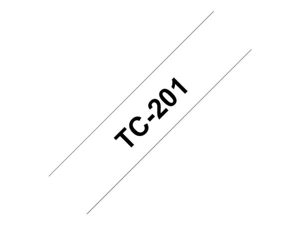 Brother - Svart - hvit - Rull (1,2 cm) 1 rull(er) merkelapper - for P-Touch PT-15, PT-20, PT-6