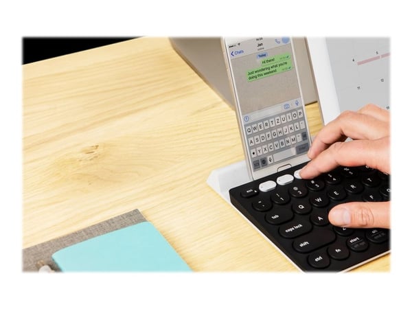 Logitech K780 Multi-Device - Tastatur - Bluetooth - Pan nordisk - Sort/hvid