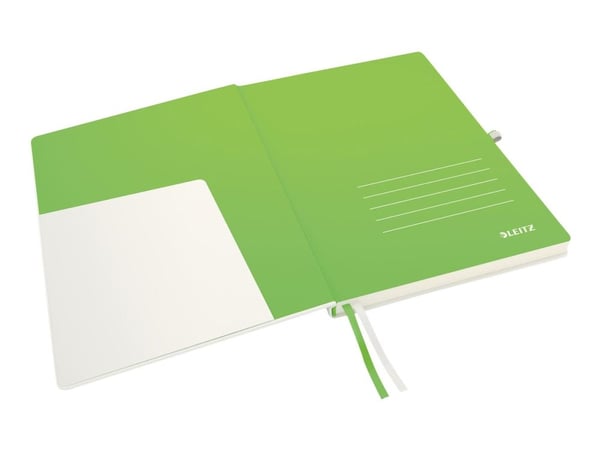 Leitz Complete - Notisbok - eskebundet - A4 (210 x 297 mm) - 80 ark - elfenbenspapir - rutet - hvitt dekke
