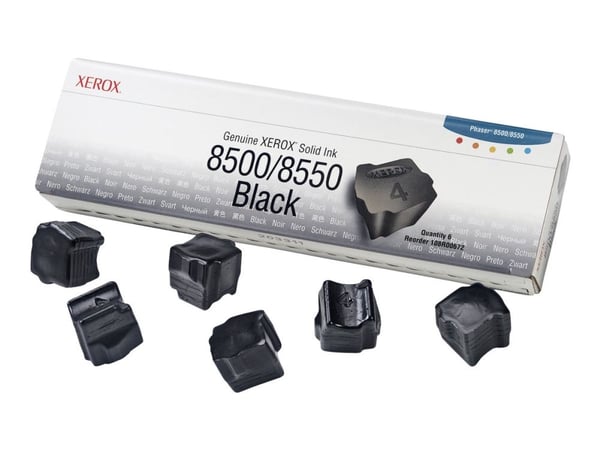 Xerox Phaser 8500/8550 - Svart - solid blekk - for Phaser 8500DN, 8500N, 8550DP, 8550DT, 8550DX