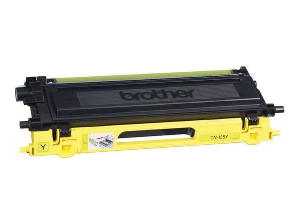 Brother TN135Y - Gul - original - tonerpatron - for Brother DCP-9042, DCP-9045, HL-4040, HL-4050, HL-4070, MFC-9420, MFC-9440, MFC-9450