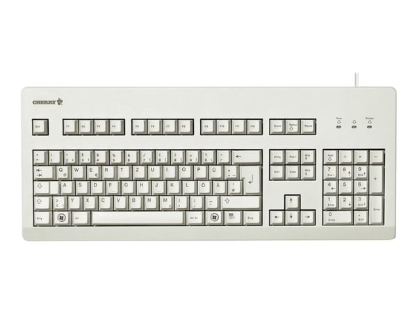 CHERRY G80-3000 - Tastatur - PS/2, USB - USA - lysegrå