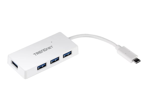 TRENDnet TUC-H4E - Hub - 4 x SuperSpeed USB 3.0 + 1 x USB-C - stasjonær