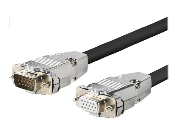 VivoLink Pro - VGA-forlengelseskabel - HD-15 (VGA) (hann) til HD-15 (VGA) (hunn) - 5 m - formstøpt, tommelskruer