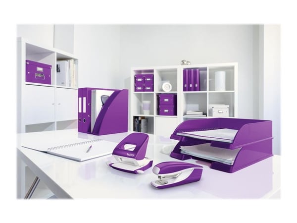 Leitz WOW NeXXt 5008 - Hullemaskine - 30 ark / 3 mm - metall - metallisk violblå