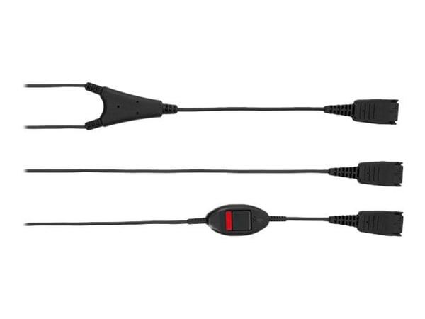 Jabra Supervisor Y-Cord - Hodetelefonsplitter - Quick Disconnect til Quick Disconnect