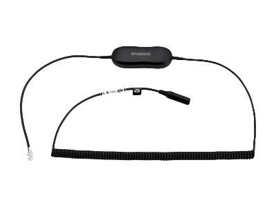 Jabra GN1200 - Hodesettadapter - RJ-9 hann til minijakk hunn - 2 m